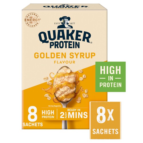 Quaker Oat So Simple Protein Golden Syrup Porridge Sachets