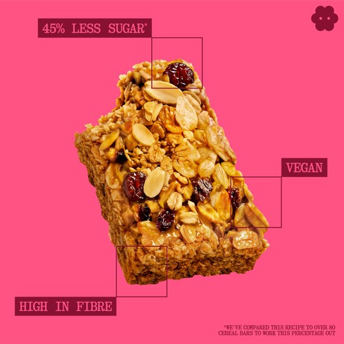 Graze Snack Box Oat Boosts Cherry Bakewell Flapjack 50g