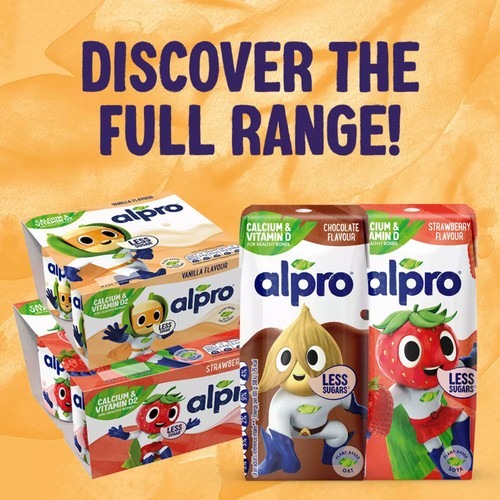 Alpro Kids Vanilla Soya Dairy Free Yoghurt Alternatives 4x115g