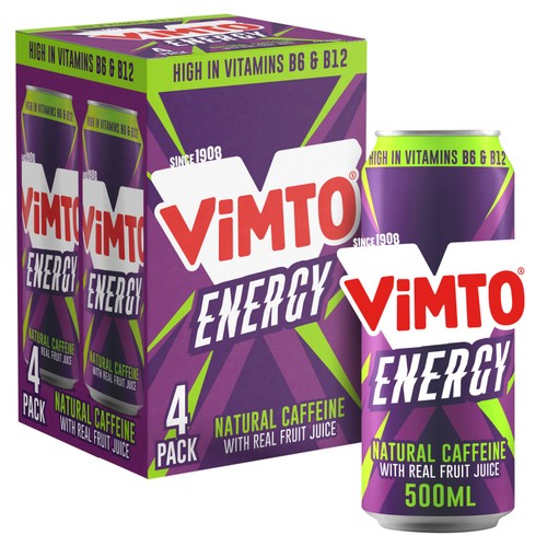 Vimto Energy 4X500 ML