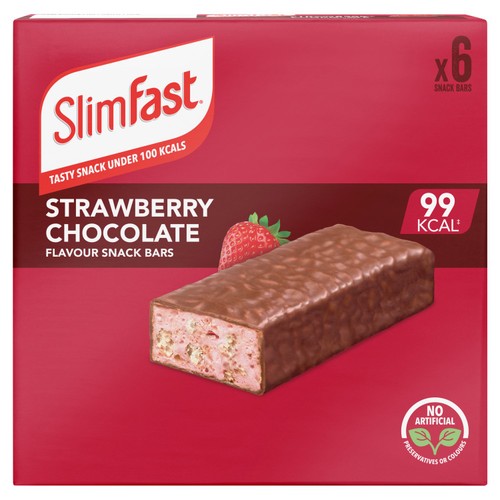 SlimFast strawberry choc bars