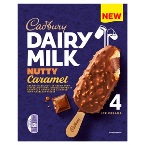 Cadbury Nutty Caramel Ice Cream Sticks