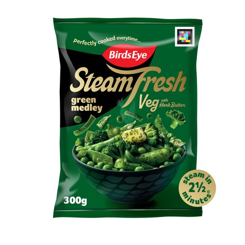 Birds Eye Steamfresh 2 Green Medley Steam Bags 300g