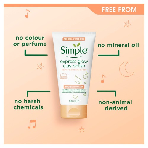 Simple Express Glow Clay Polish Protect 'N' Glow 150ml