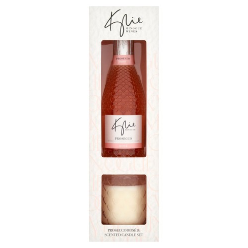 Kylie Prosecco Rose 20Cl With Scented Candle