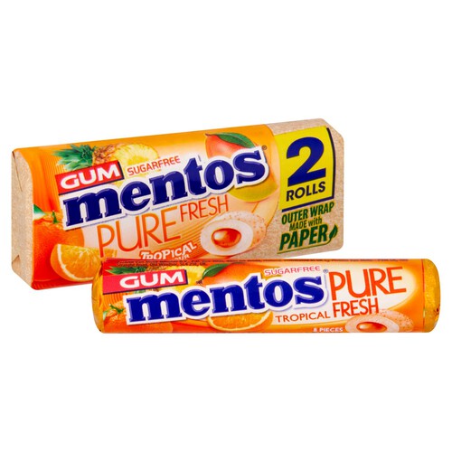 Mentos Pure Fresh Duo Pack Tropical 