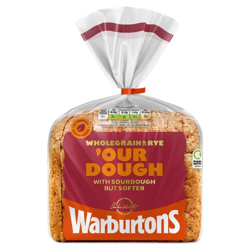 Warburtons Wholegrain & Rye With Sourdough 400g