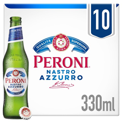 Peroni Nastro Azzurro Lager Beer Bottles 