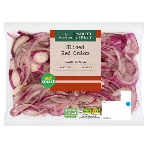 Morrisons Sliced Red Onions  200g