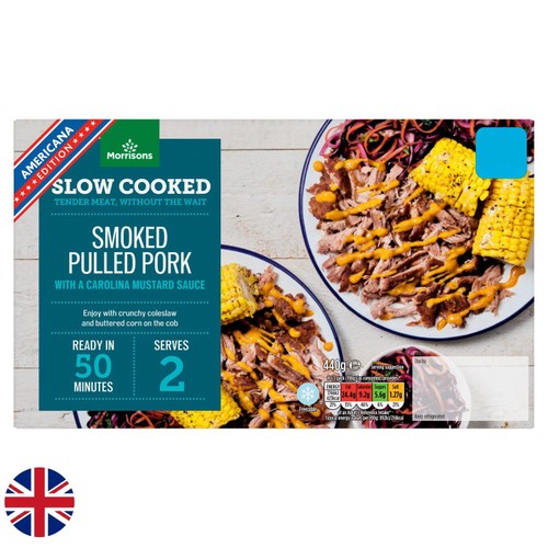 Morrisons British Smoked Pulled Pork With Carolina Sauce 440g