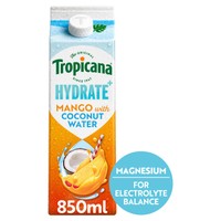 Tropicana Hydrate Coconut & Mango Juice 850ml