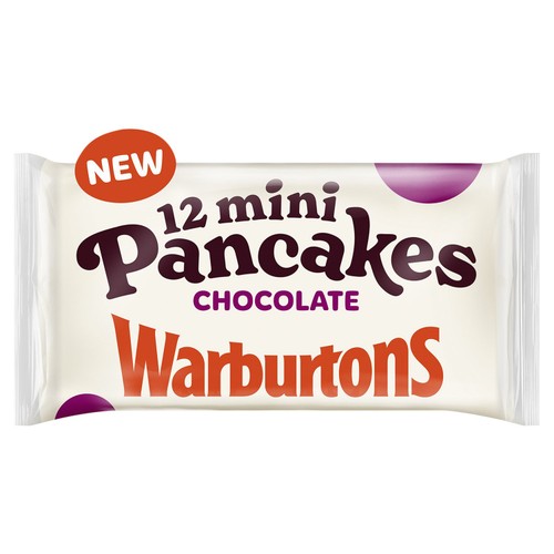 Warburtons 12 Chocolate Mini Pancakes 