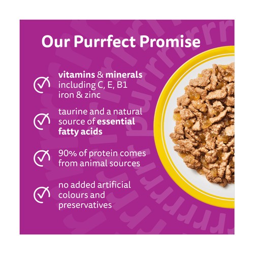 Whiskas Senior 7+ Poultry Feasts Wet Cat Food Pouches in Jelly 40 x 85g