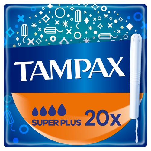 Tampax Super Plus Tampons with Cardboard Applicator 20 pack