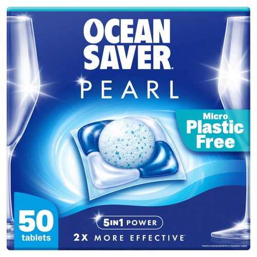 Oceansaver Pearl 5In1 Plastic Free 50 Dishwasher Tablets 700G