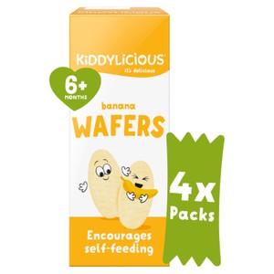 Kiddylicious, Mini Wafers, Banana