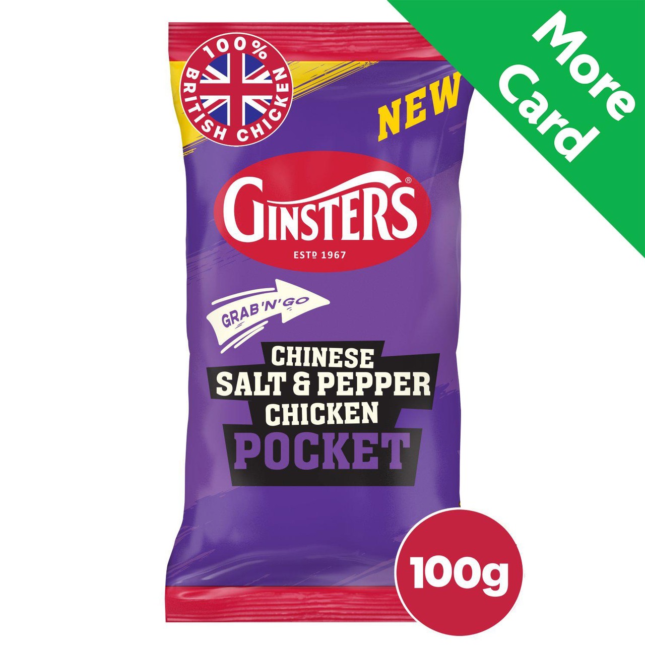 Ginsters Chinese Salt & Pepper Chicken Pocket 100g