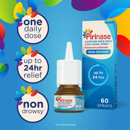 Pirinase Hayfever & Allergy Once Daily Decongestant Nasal Spray