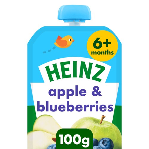 Heinz Apple & Blueberry Puree 6 Months Plus 100g