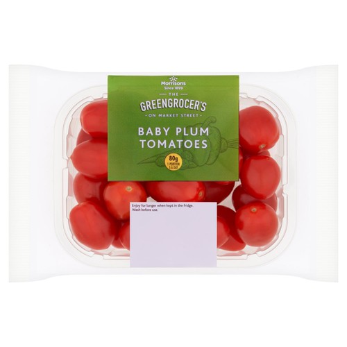 Morrisons baby plum tomatoes