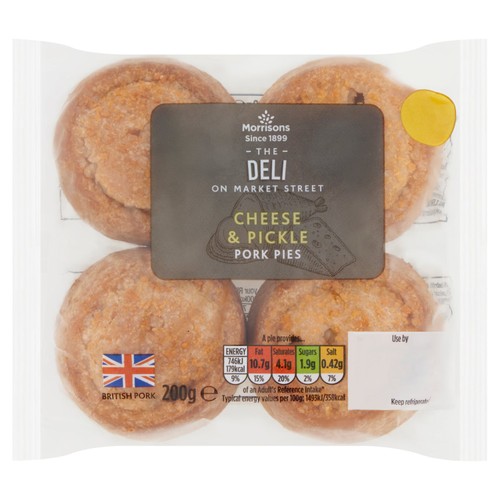 Market Street Deli Cheese & Pickle Pork Pies