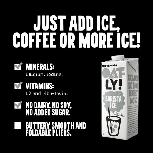 Oatly Oat Drink Barista Edition Ice 1L