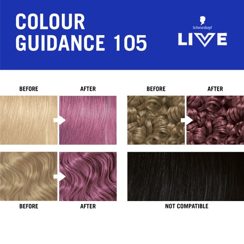 LIVE Intense Colour Permanent Hair Dye 105 Mauve Kiss