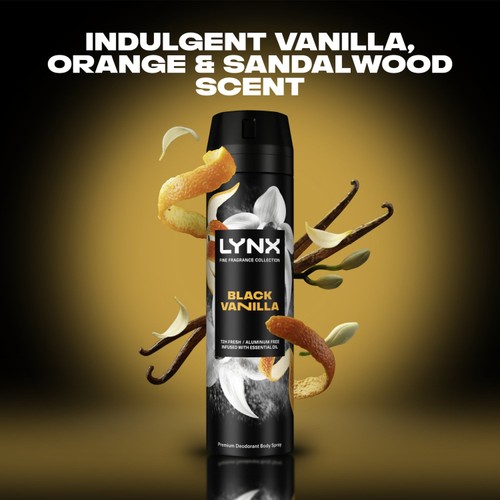 Lynx Body Spray Black Vanilla 