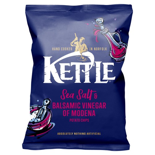Kettle Chips Sea Salt & Balsamic Vinegar of Modena Sharing Crisps