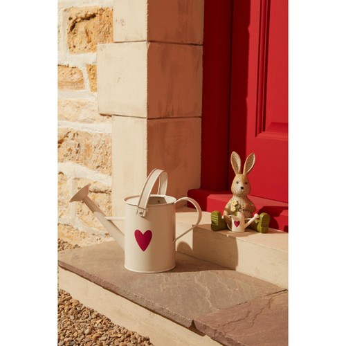 Nutmeg Metal Watering Can Cream