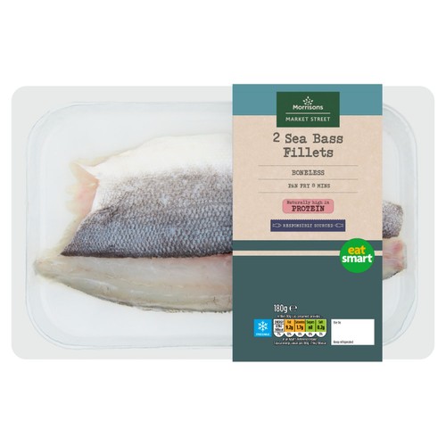 Morrisons 2 Sea Bass Fillets 180g