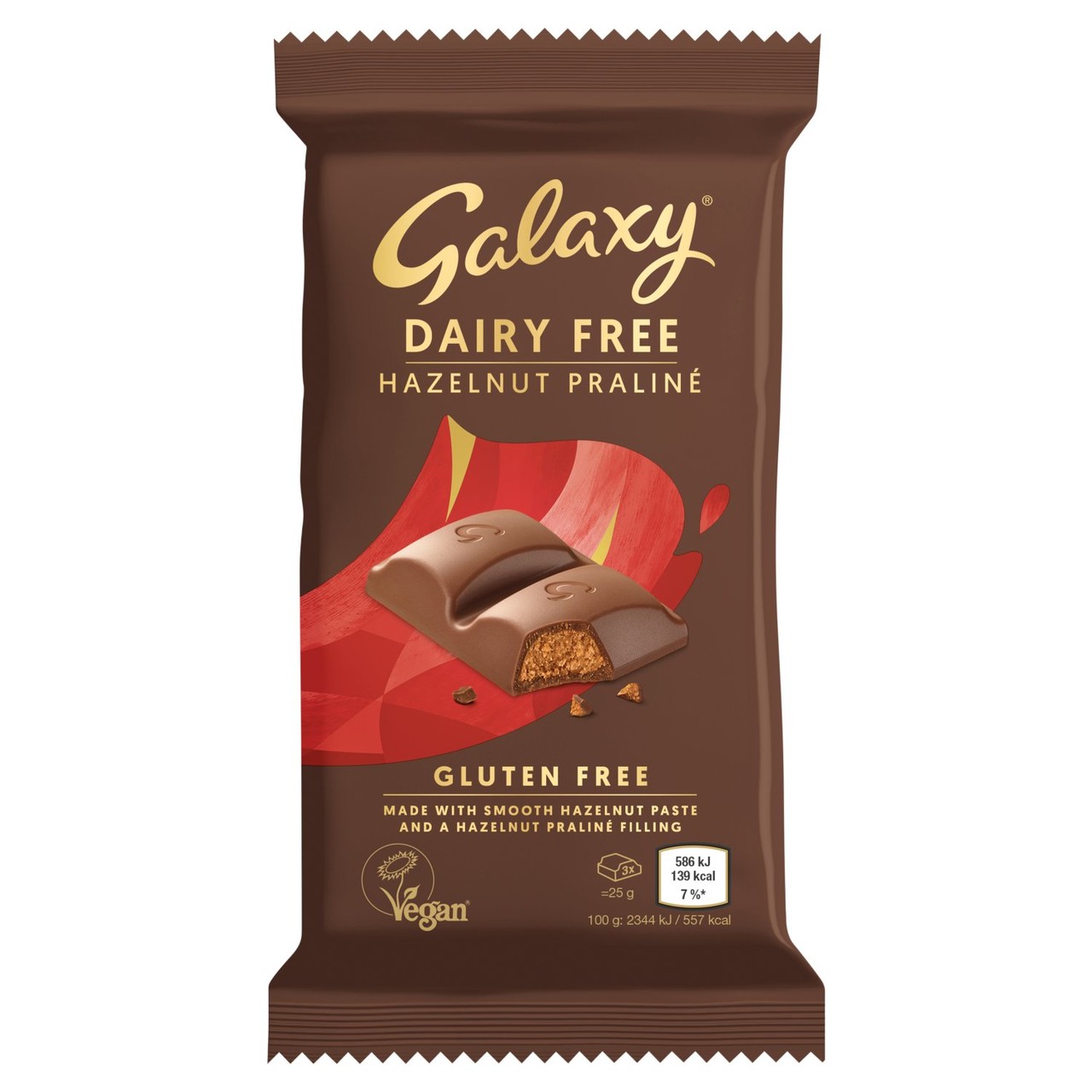 Galaxy Free From Praline Chocolate 100g