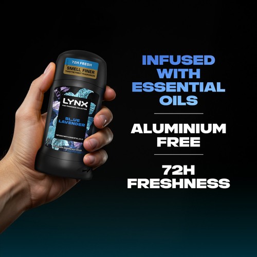 Lynx Blue Lavender Men's Deodorant Stick   50ml