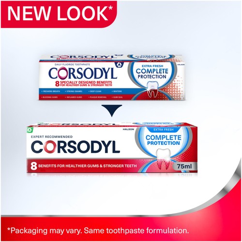Corsodyl Complete Protection Gum Care Toothpaste Extra Fresh 75ml