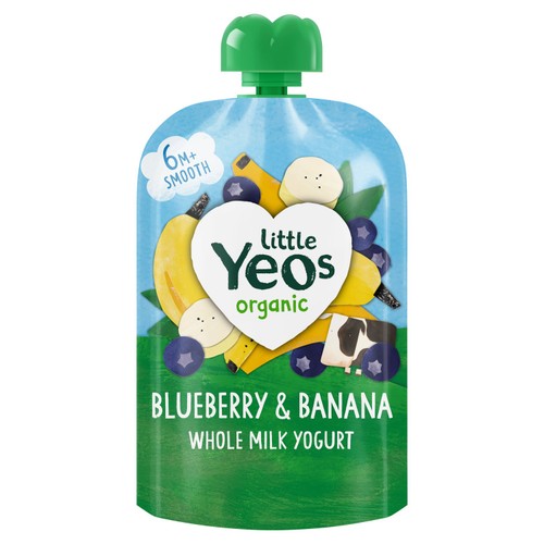Yeo Valley Little Yeos Organic Blueberry & Banana Yogurt 