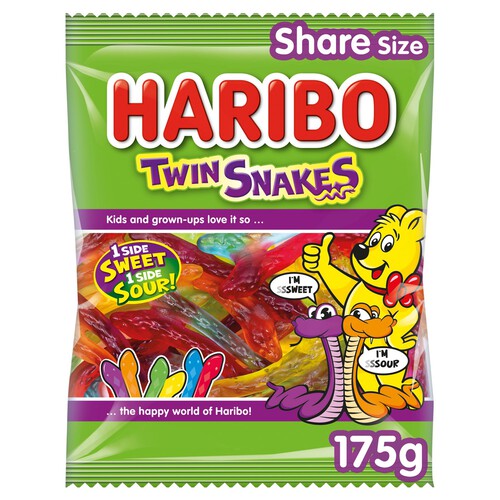 Haribo Twin Snakes Sweets Share Bag 