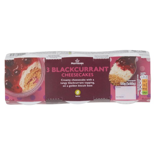 Morrisons Blackcurrant Cheesecakes 