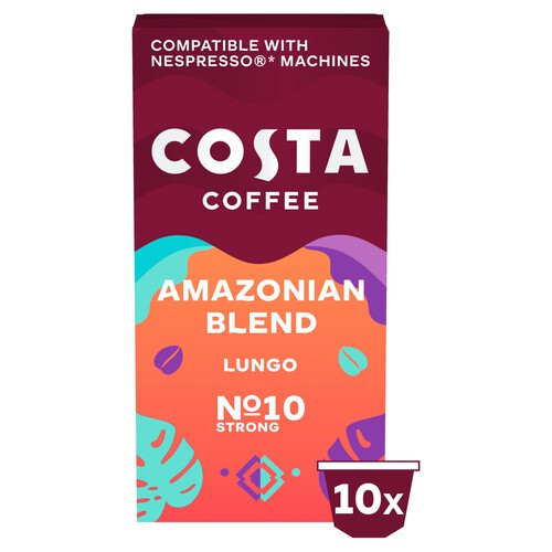 Costa Intensely Dark Amazonian Blend X 10 Pods 