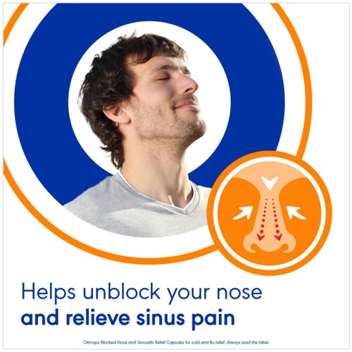 Otrivine Otricaps Blocked Nose & Sinusitis Relief Capsules