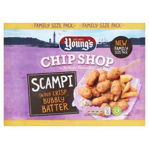Young's Family Pack Chip Shop Scampi In Bubbly Batter