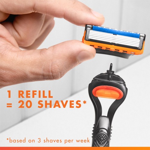 Gillette Fusion5 Starter Pack Handle + 4 Razor Blades