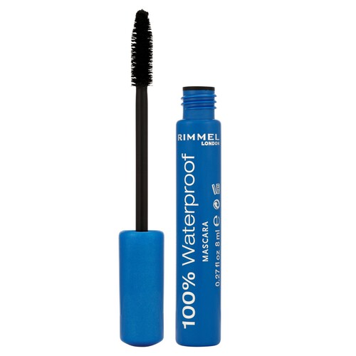 Rimmel London 100% Waterproof Mascara Black