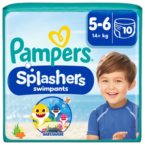 Pampers Splashes ages 5-6 14+kg Disposable Swim Pants 10 Pack