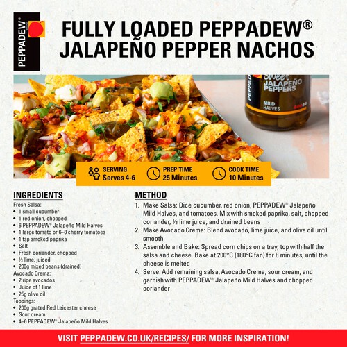 Peppadew Jalapeno Peppers Mild Halves 