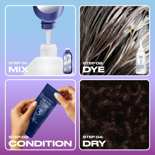 Clairol Nice'N Easy Tone+Gloss Semi Permanent Hair Dye 300/84 Darkest Brown