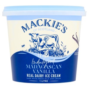 Mackie's Indulgent Vanilla Dairy Ice Cream
