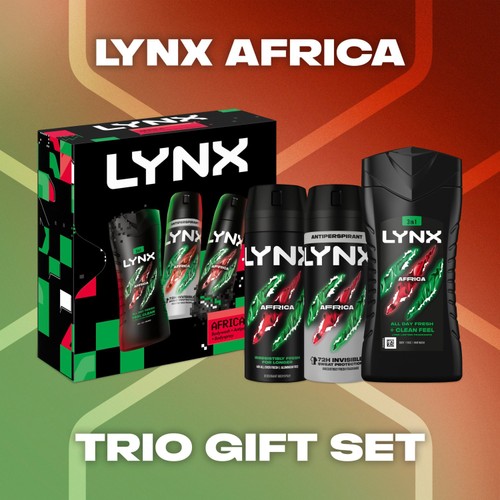 Lynx Africa Trio Gift Set