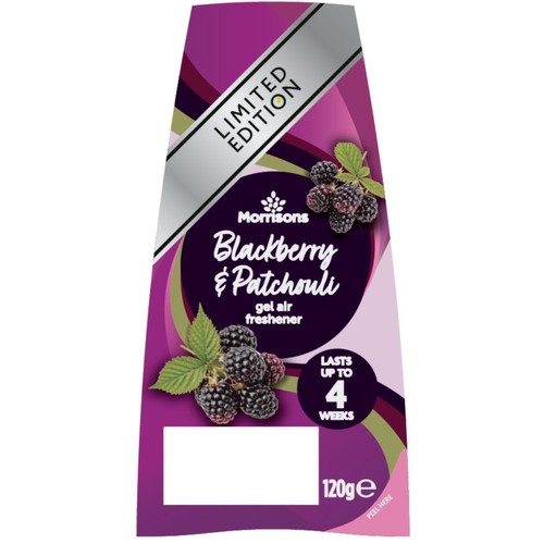 Morrisons Blackberry & Patchouli Gel Air Freshener  120g