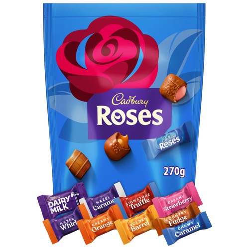 Cadbury Roses Chocolate Pouch 270g