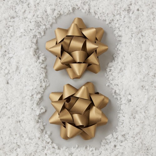 Morrisons Single Gold Paper Bows